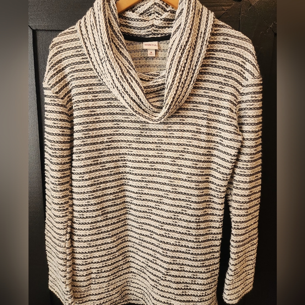 Womens cowl-neck sweater~size M